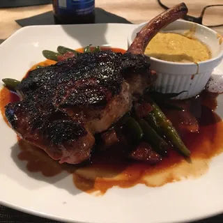 fire roasted pork chop