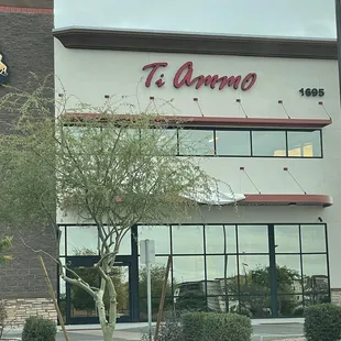 the front of a restaurant