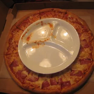 this is a large size (big isnt it) and a basic cheese this size is $9