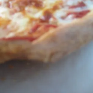 thin and chewy/crispy crust on the pizzas