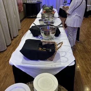 Light buffet for Karen Keith fund raiser.