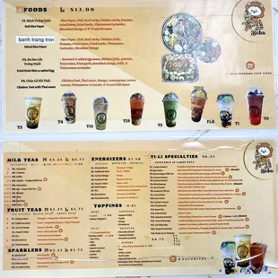 Menu (updated Oct 23, 2022)