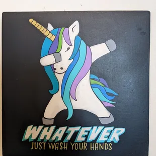 Cute restroom reminder