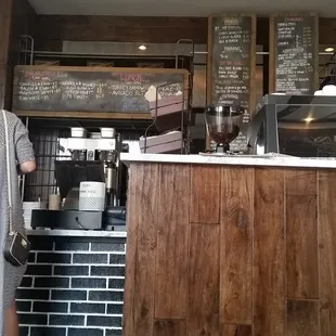 Hillside coffee inside