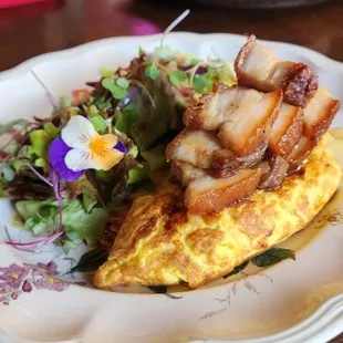 Pork belly omelette