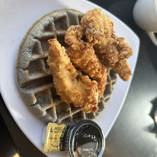 Blue Corn Waffles Dude