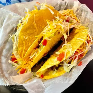 3 Hard Tacos American Style