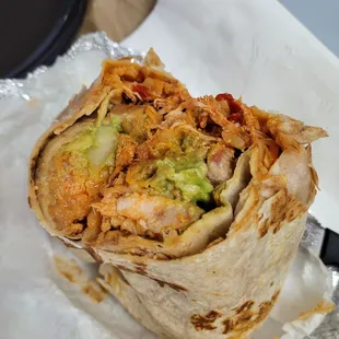Chicken burrito