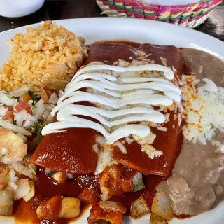 Two Shrimp Enchiladas