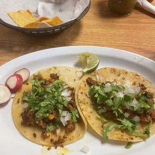 El pastor amazing!  Chips and salsas are fabulous!!!