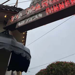 the neon sign