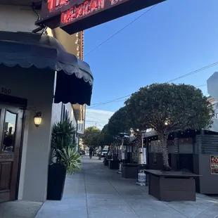 the entrance