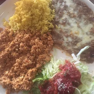 Chorizo Con Huevos (3 Eggs)