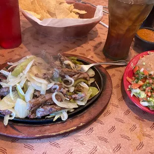 Lunch fajitas