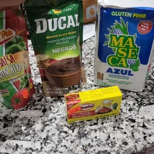 They have blue corn maseca