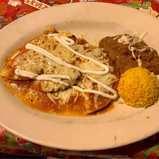 Chicken Enchiladas Rancheras
