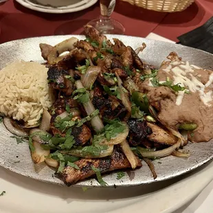 Chicken fajitas