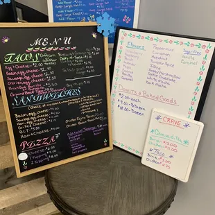 Menu. Many delicious flavors for Latte!