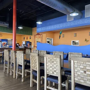 the dining area