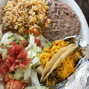 Crispy taco plate