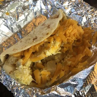 Potato Egg &amp; Cheese Taco