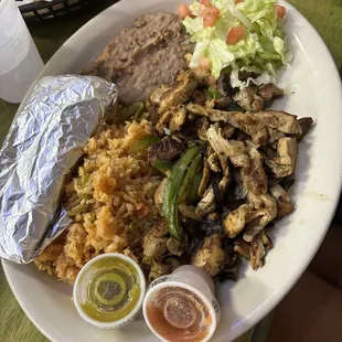 Chicken Fajita Plate