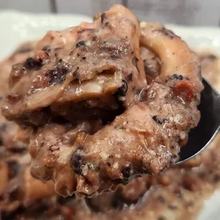 Fai'ai Fe'e. Octopus cooked in coconut milk.