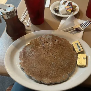 Blue Corn Pion Pancake al a Cart