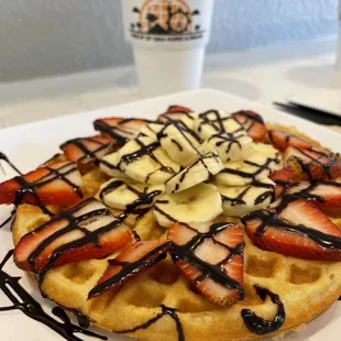 Strawberry Kisses XOXO add banana and no whip