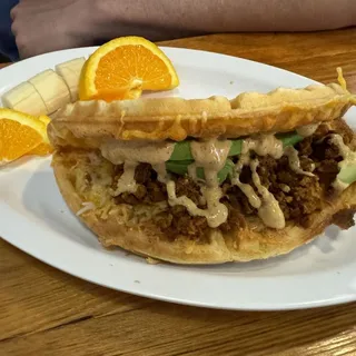 Chorizo Avocado Wafflewhich