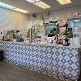 You order your food at the register.