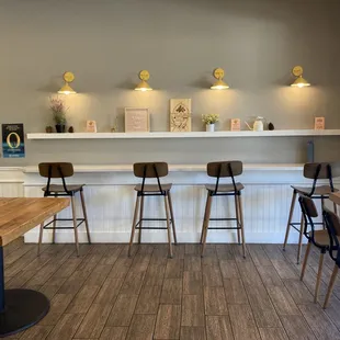 a view of the bar area