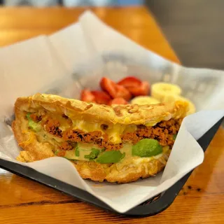 Chorizo Avocado Wafflewhich