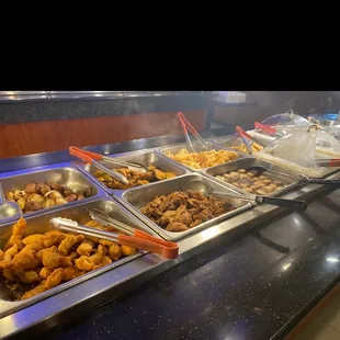 a variety of food items