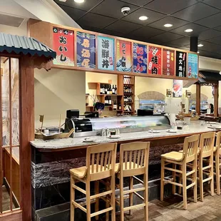 the interior of a restaurant