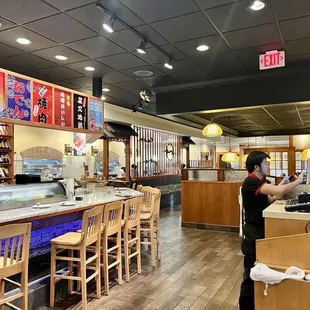 the interior of a restaurant