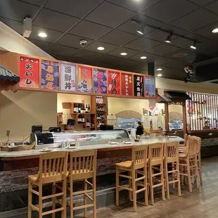Sushi bar area