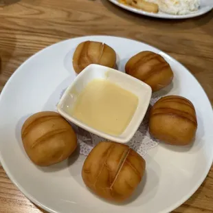 Fried bread and condensed milk