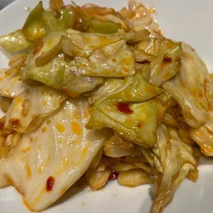 12. Dry Fried Cabbage with Hot Chillies