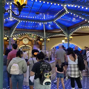 Interior of Tiana's Palace in Disneyland in Anaheim.