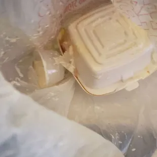 this is what the Buffalo shrimp i waited 2 hours for . all the food was terrible and they had the nerve to act like it was my fault