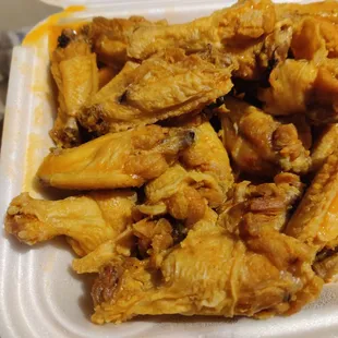 Soggy and undercooked chicken wings