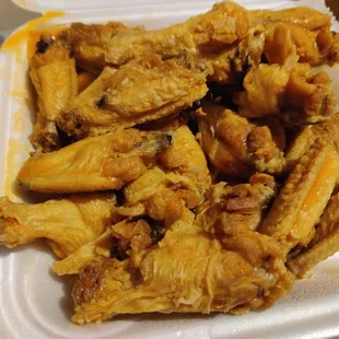 Soggy and undercooked chicken wings