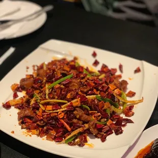 Sautéed Pork Intestine (Spicy/Chewy)