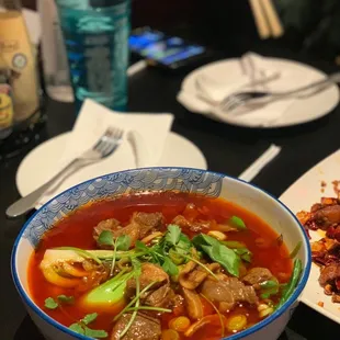 Braised Beef Noodle Soup (oily but definitely worth the price. Very stomach filling noodle soup indeed)