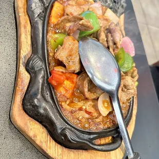 Sizzling beef