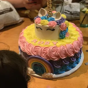 The most beautiful Unicorn cake!! Taste amazing!!