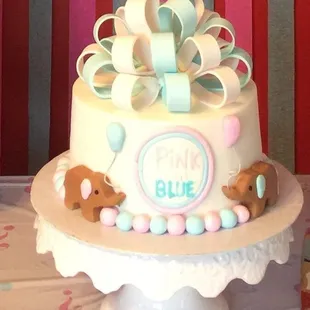 Gender reveal cake