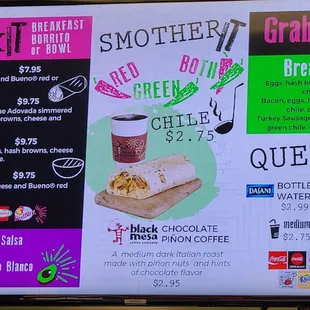 Menu Board  04-13-2023
