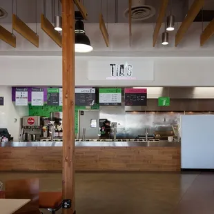 the interior of a restaurant
